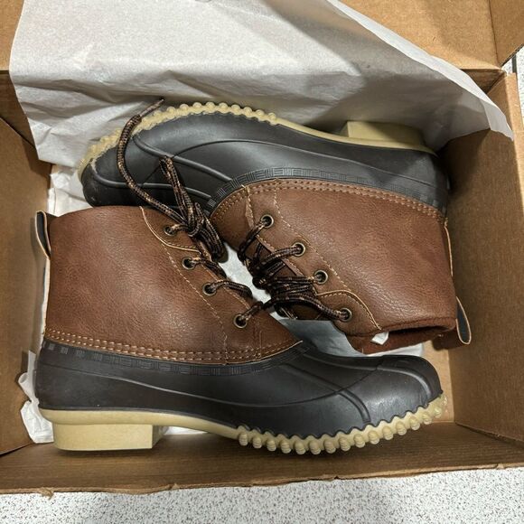 London Fog Duck Weather Boots sz 8 NEW #G490 - Picture 8 of 9